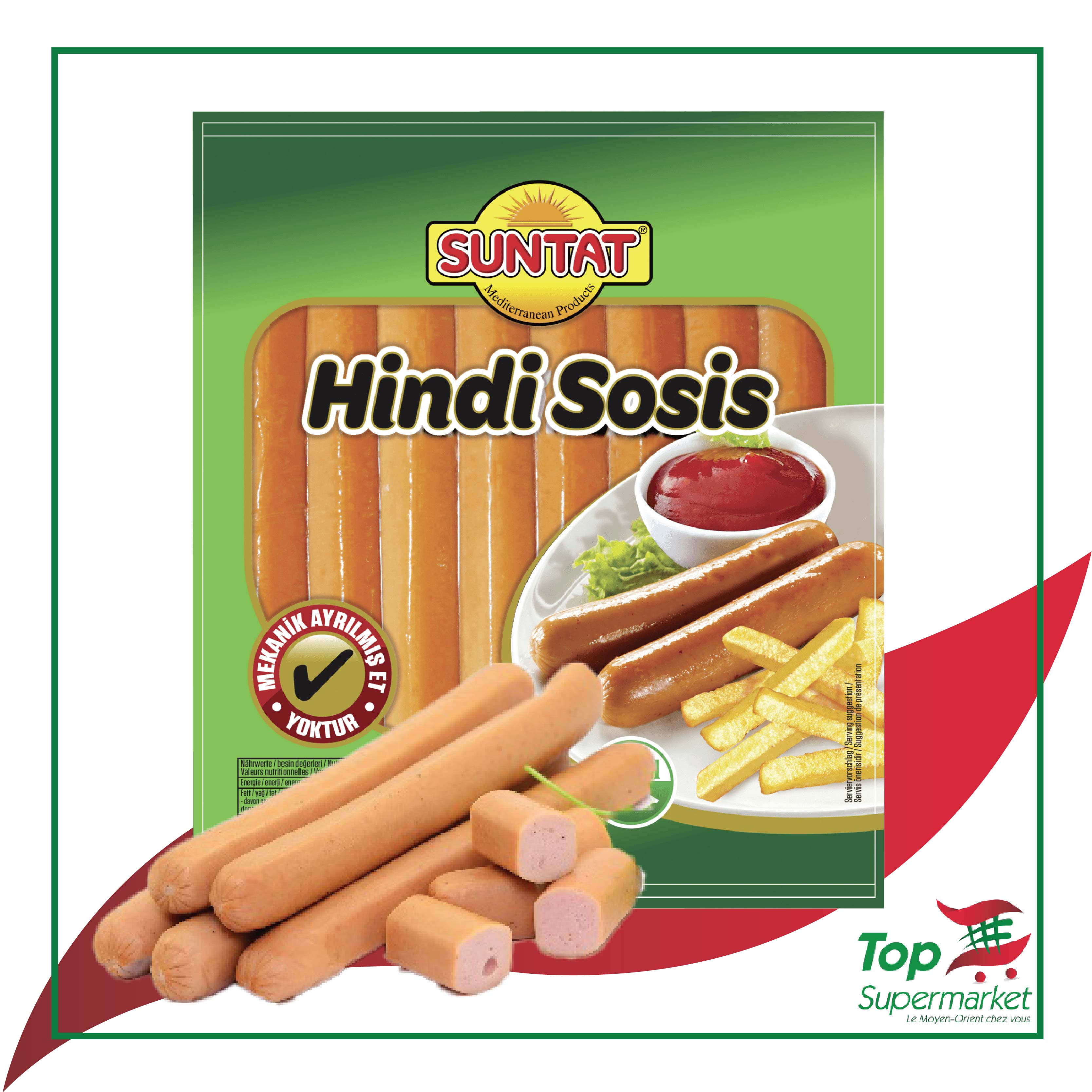 Suntat saucisse de dinde 400gr HALAL